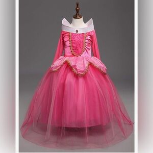 Sleeping Beauty Aurora Pink Princess Dress girls size 4-5